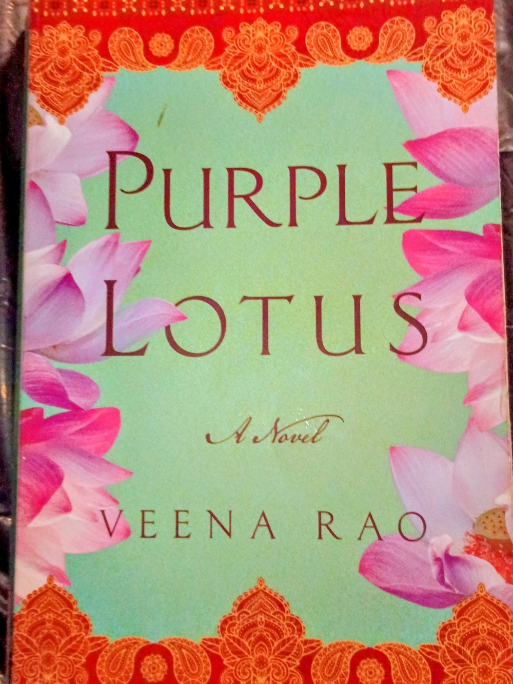 Purple Lotus by — Mint Green & Pink Decorative Hardcover